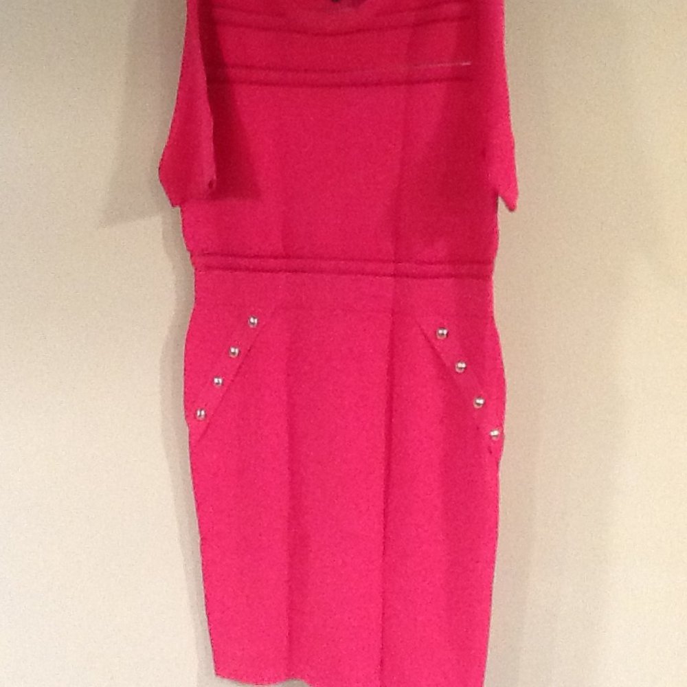 'SHEER STRIPE SHORT SLEEVE KNITTED DRESS"  by  Karen Millen
